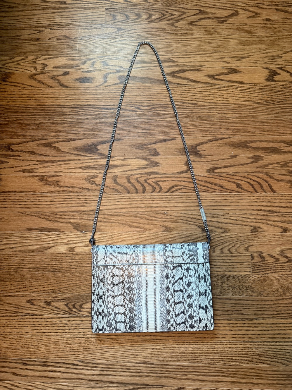 Michael Kors Python-Print Envelope Crossbody Bag - Picture 2 of 2